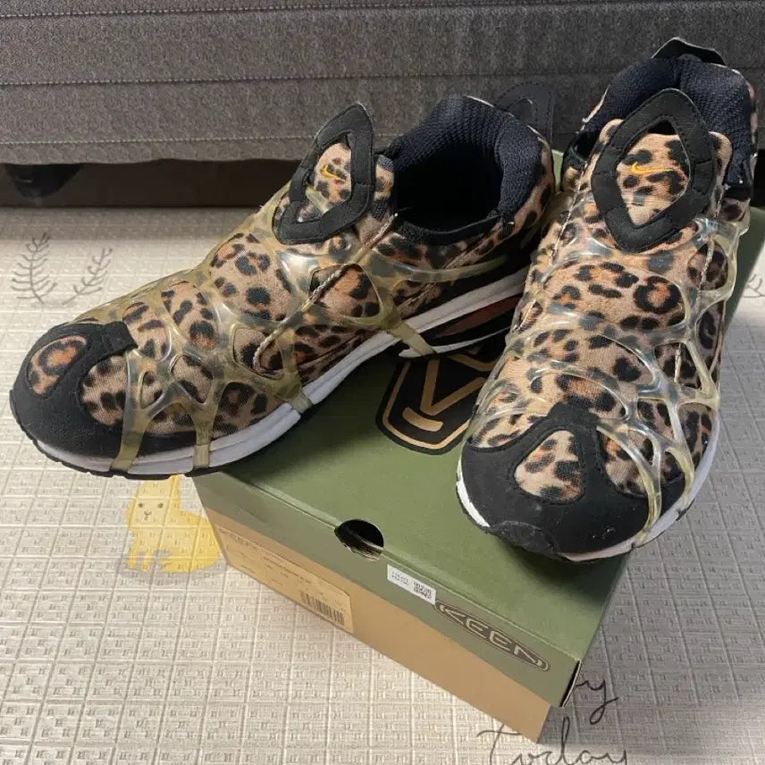 [BUNJANG] Nike Air Kukini Leopard 275 Sneakers / 나이키 에어 쿠키니 레오파드 275