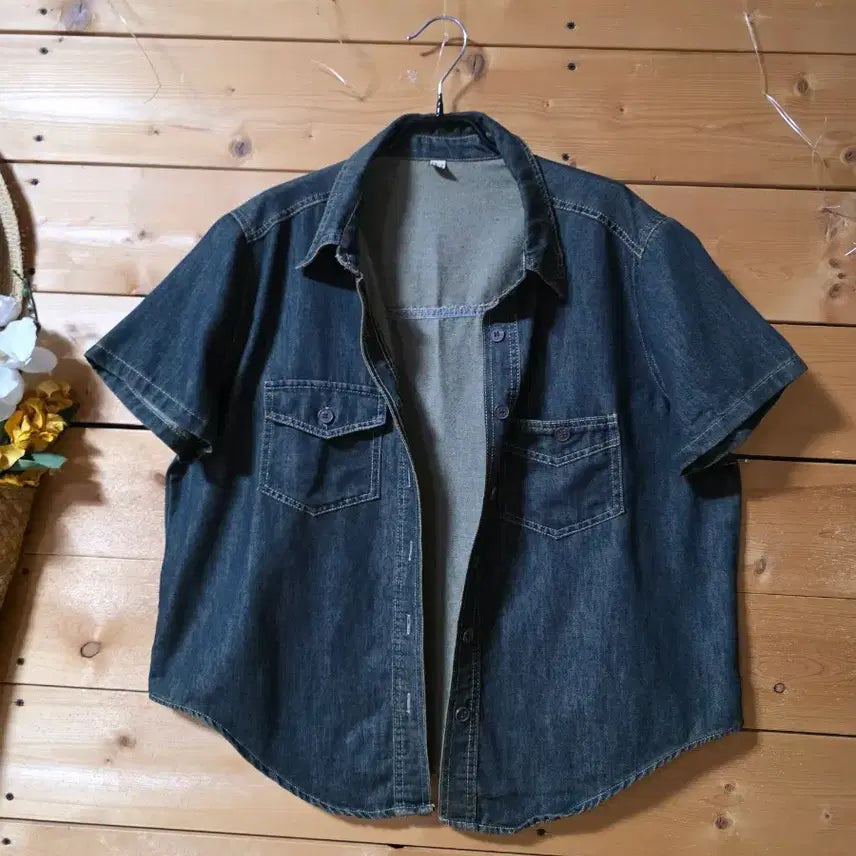[BUNJANG] Unspecified Brand Cotton Shirt / 청셔츠