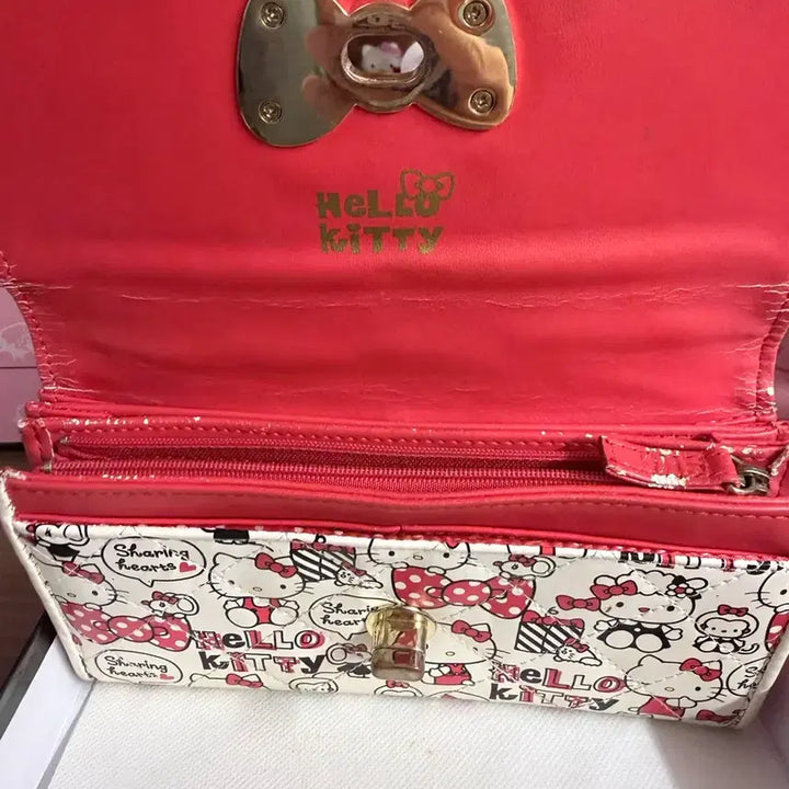 [BUNJANG] Vintage Hello Kitty Quilted Long Wallet / 고전 키티 장지갑