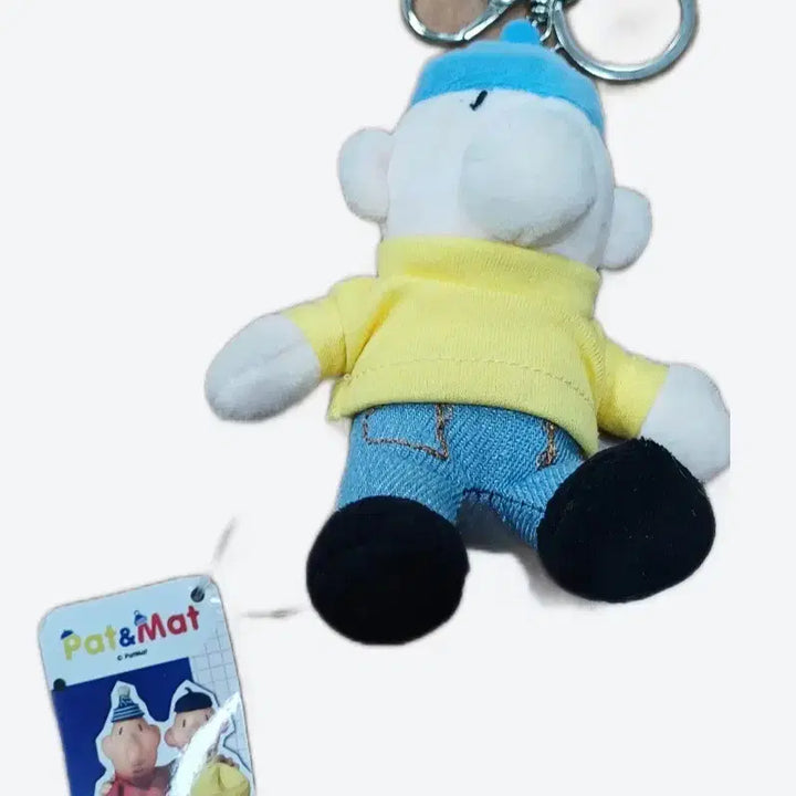 [BUNJANG] Pat &amp; Mat Plush Keychain / 패트와 매트 인형 키링