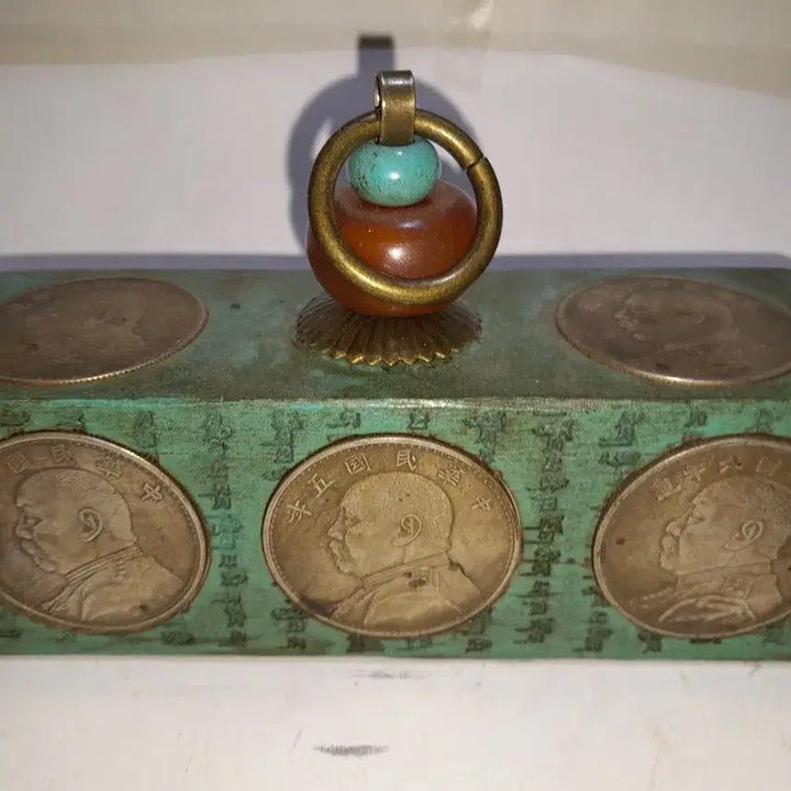 [BUNJANG] Vintage Coin Wax Seal Ornament / 빈티지 주화 낙관 장식품