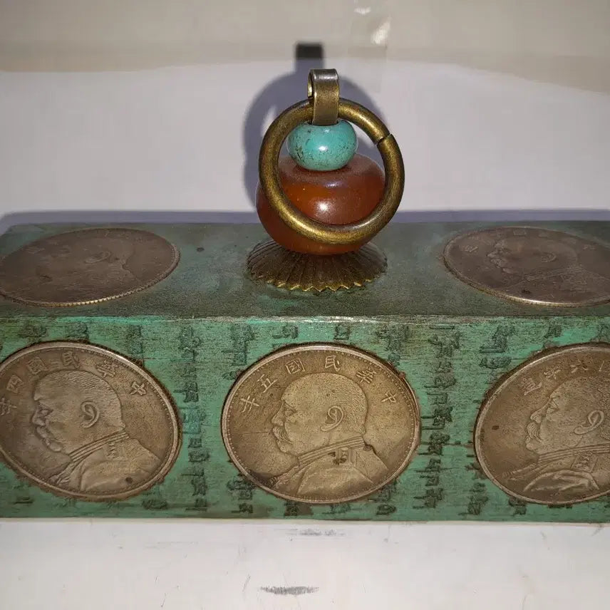 [BUNJANG] Vintage Coin Wax Seal Ornament / 빈티지 주화 낙관 장식품