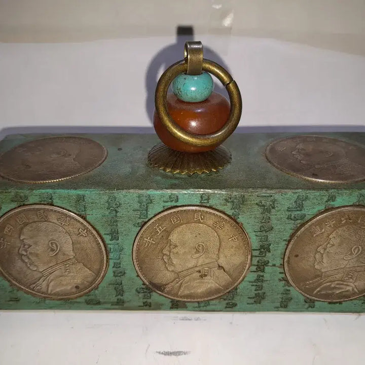 [BUNJANG] Vintage Coin Wax Seal Ornament / 빈티지 주화 낙관 장식품