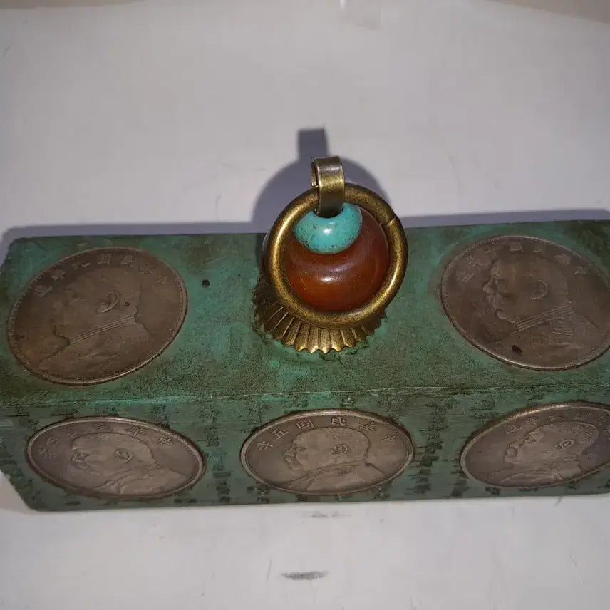 [BUNJANG] Vintage Coin Wax Seal Ornament / 빈티지 주화 낙관 장식품