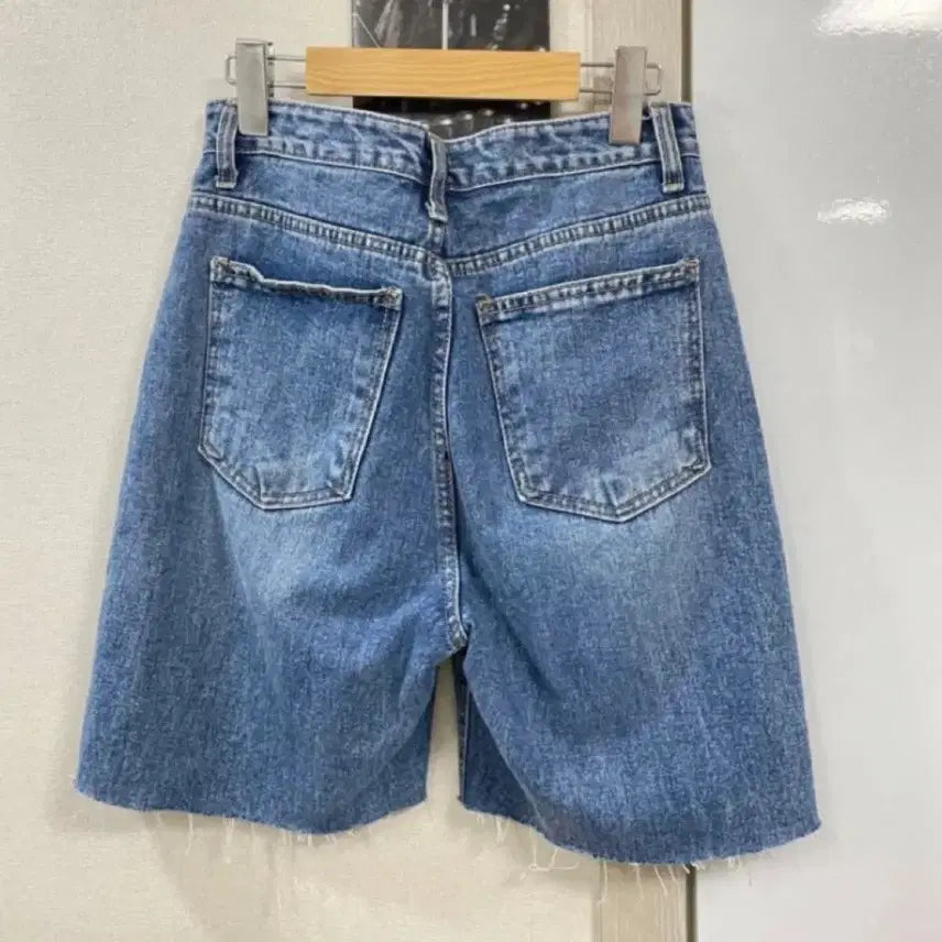 [BUNJANG] Denim Shorts (5-Length) / 청반바지 데님 반바지 5부