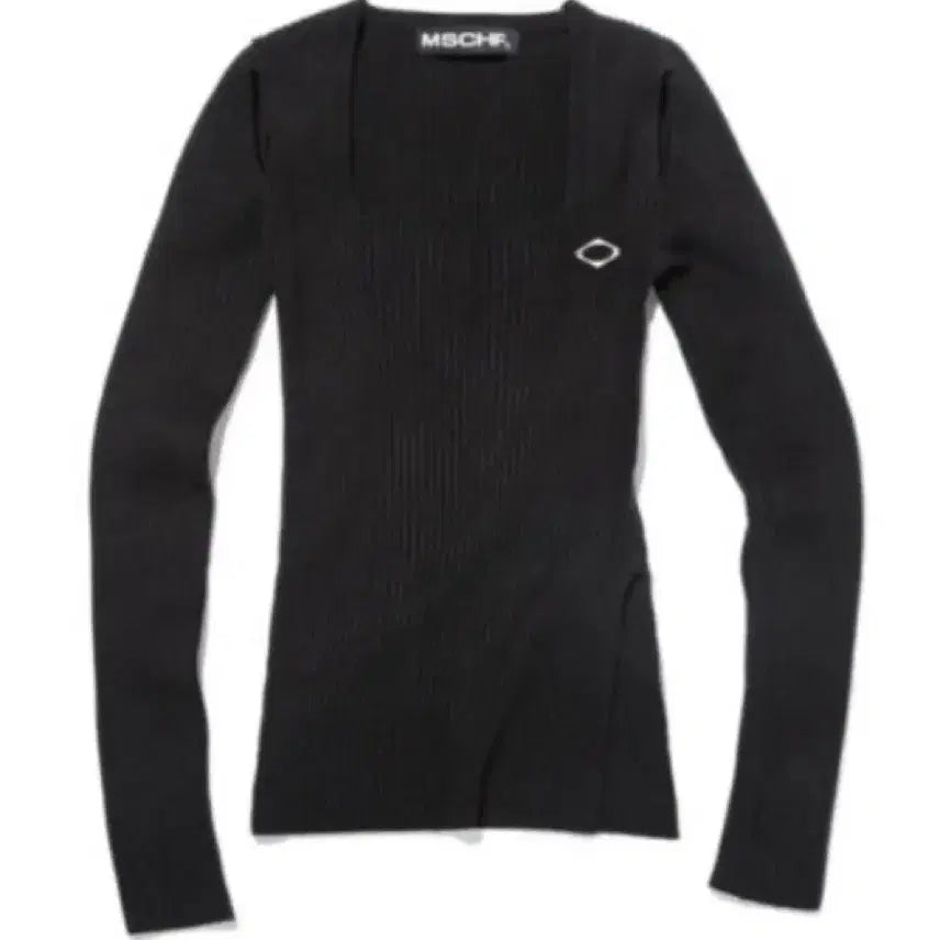 [BUNJANG] Mischief Square Neck Knit Black M / mschf 미스치프 스퀘어넥 니트