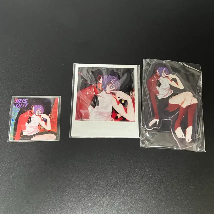 [BUNJANG] IRIS OUT Chainsaw Man POB Acrylic Stand, Polaroid, Sticker / 미개봉)체인소맨 IRIS OUT 특전 아크릴스탠드, 폴라로이드, 스티커