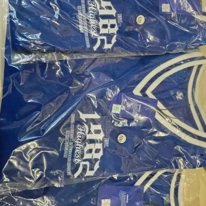 [BUNJANG] Samsung Lions Commemorative T-Shirt (Size 100) / 새상품)최다 관중 기념 티셔츠