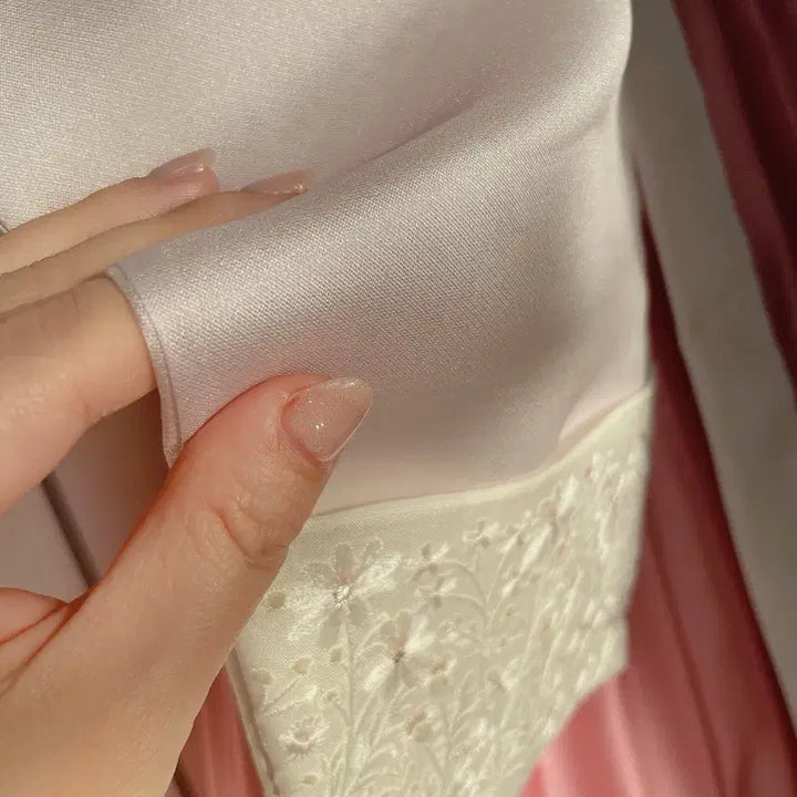 [BUNJANG] Elegant Hanbok for Mother / 은은한 광택 고급한복 새상품