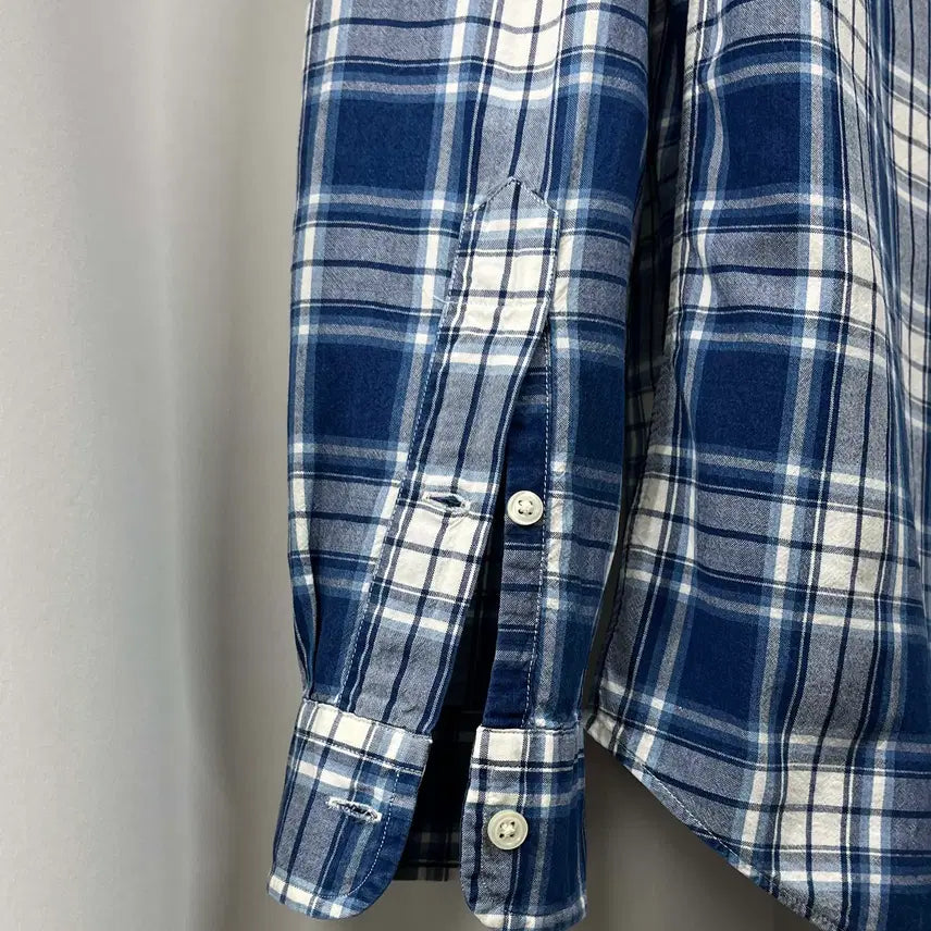 [BUNJANG] Polo Ralph Lauren Indigo Oxford Plaid Button-Down Shirt / 폴로 랄프로렌 인디고 옥스포드 플레이드 버튼다운 셔츠