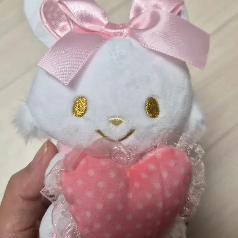 [BUNJANG] Hello Kitty &amp; Pink Heart Rabbit Doll Keyring / 인형키링