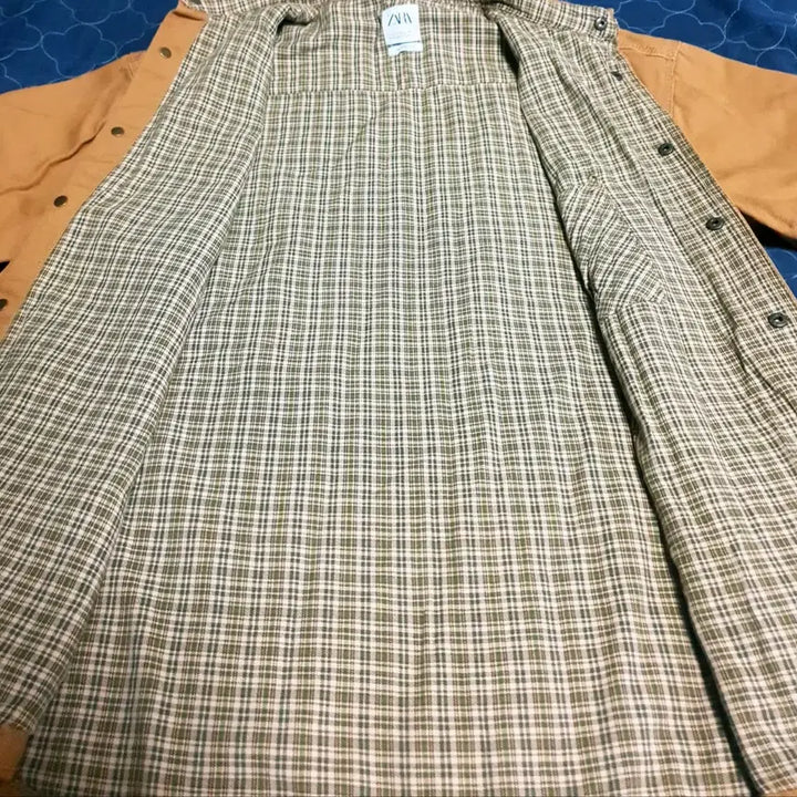 [BUNJANG] ZARA Relaxed Fit Classic Check Fabric Shirt Jacket (S) / (빈티지) 자라 릴렉스드핏 클래식 체크 패브릭 셔츠 자켓 브라운 (S)