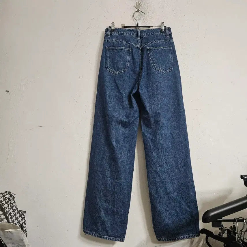 [BUNJANG] Denim Cutout Wide Jeans / 데님 컷아웃 와이드 청바지