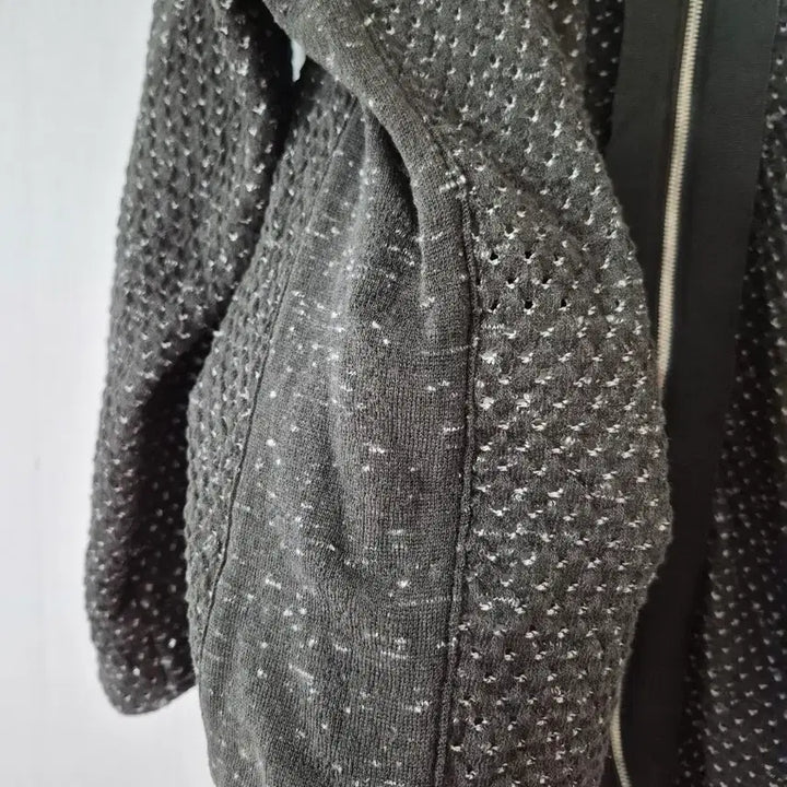 [BUNJANG] Hanssem Mine Knit Zip-Up Cardigan / [한섬마인]니트 집업 가디건 리본 장식