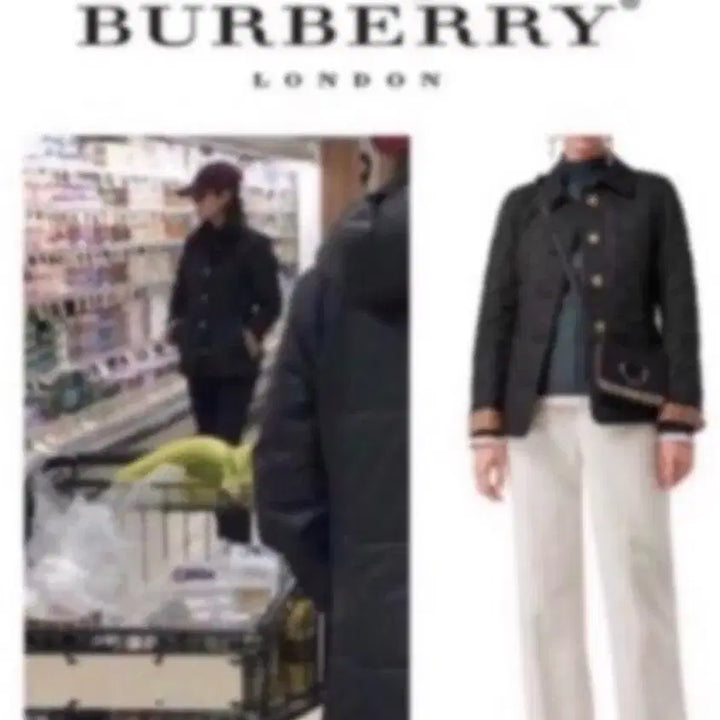 [BUNJANG] Burberry Frankby Black Quilted Jacket / 버버리 프랭크비 블랙 퀼팅 자켓