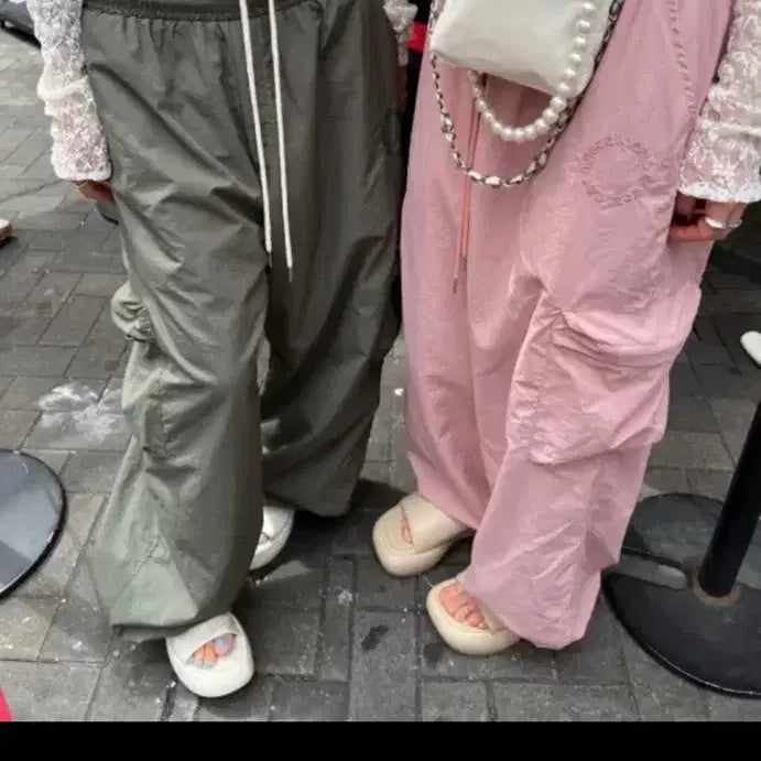 [BUNJANG] The Mysterious Hotel Pink Cargo Pants / 더미스테리어스호텔 핑크 카고 팬츠