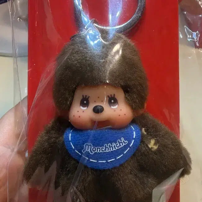 [BUNJANG] Monchhichi European Classic Mini Keychain (Boy) / 몬치치 유럽 클래식 미니 키링 파란턱받이 남아 미개봉