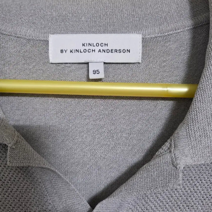 [BUNJANG] Kinloch Anderson PK Short Sleeve Knit Top / 킨록 바이 킨록 앤더슨 PK 반팔 니트 그레이