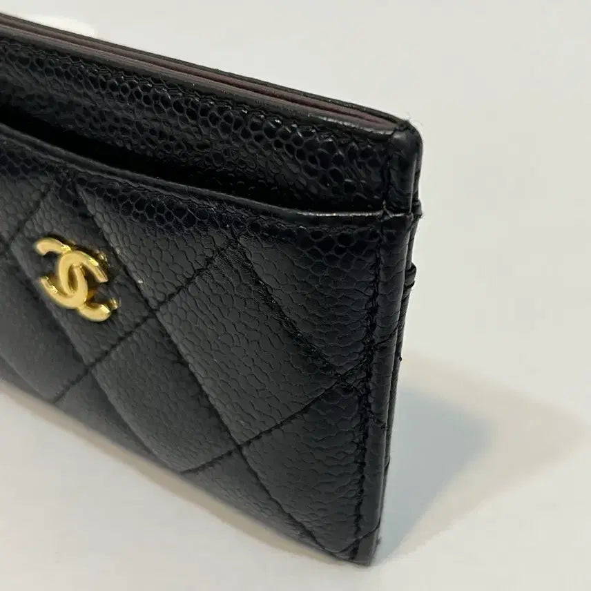[SOLD OUT] [백화점판]샤넬 클래식 카드홀더 카드지갑 캐비어 금장 31번대