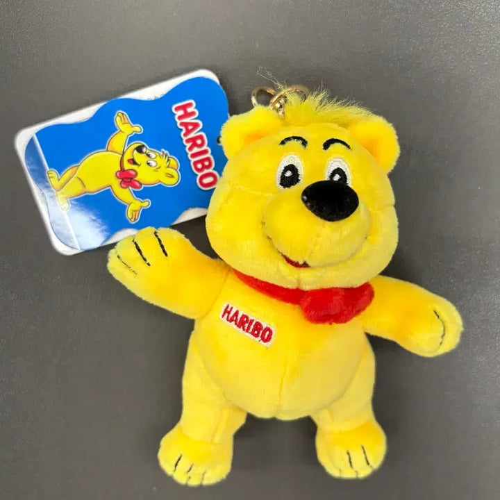 [SOLD OUT] (미사용) 하리보 곰돌이 인형 키링 노랑색 13cm