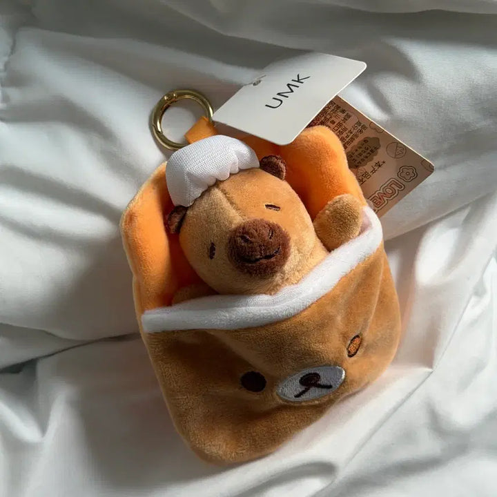 [BUNJANG] Rilakkuma Sleeping Capybara Keyring / [새상품] 잠든 카피바라 키링