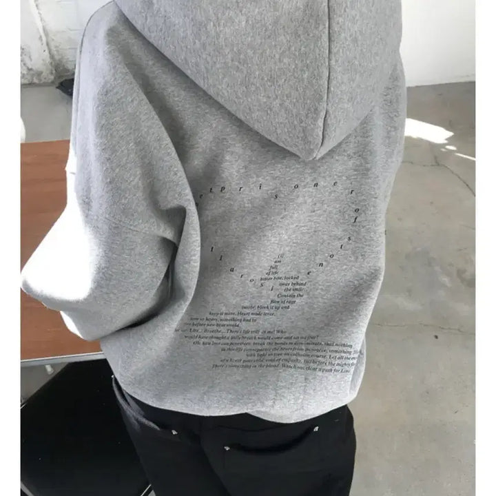 [BUNJANG] Gray Hooded Zip-up / 후드집업