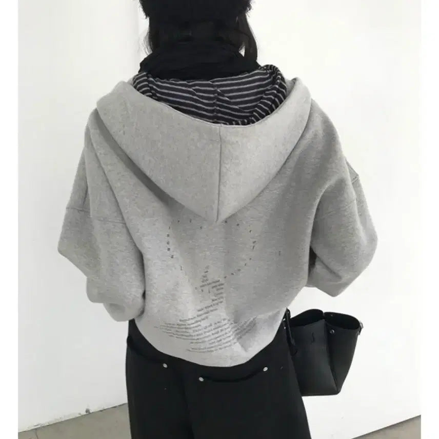 [BUNJANG] Gray Hooded Zip-up / 후드집업