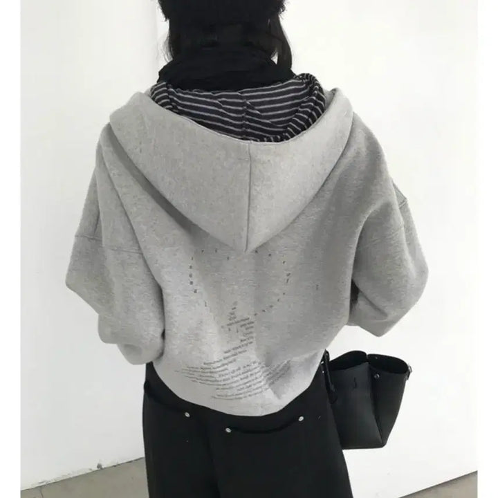 [BUNJANG] Gray Hooded Zip-up / 후드집업