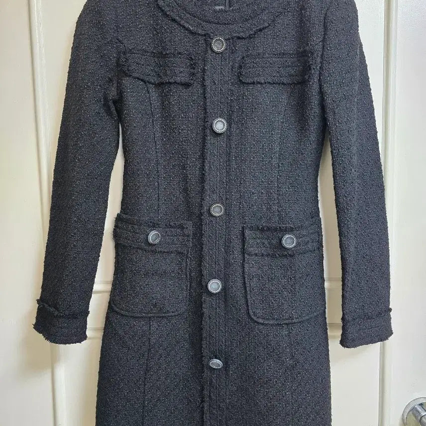 [BUNJANG] Attrangs Black Tweed Dress / 아뜨랑스 블랙 트위드 원피스