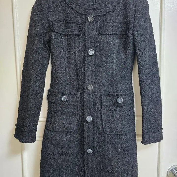 [BUNJANG] Attrangs Black Tweed Dress / 아뜨랑스 블랙 트위드 원피스
