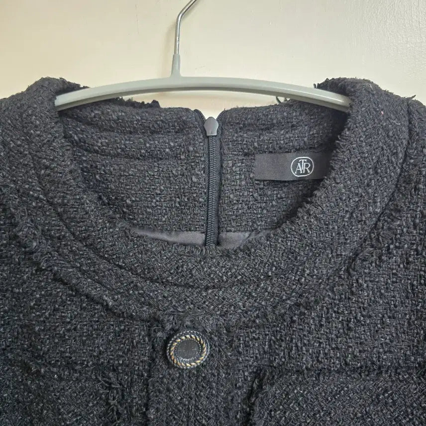 [BUNJANG] Attrangs Black Tweed Dress / 아뜨랑스 블랙 트위드 원피스