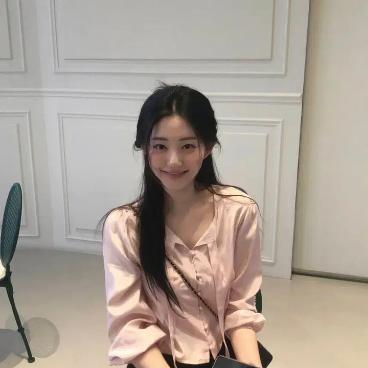 [BUNJANG] Jennyo Mayvin Blouse - Pink / 제니오 메이빈블라우스 핑크