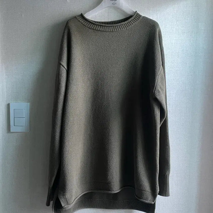 [BUNJANG] Margaret Howell MHL Cotton Roll Neck Knit Sweater / MHL 마가렛호웰 롤넥 코튼 니트 L (Olive)