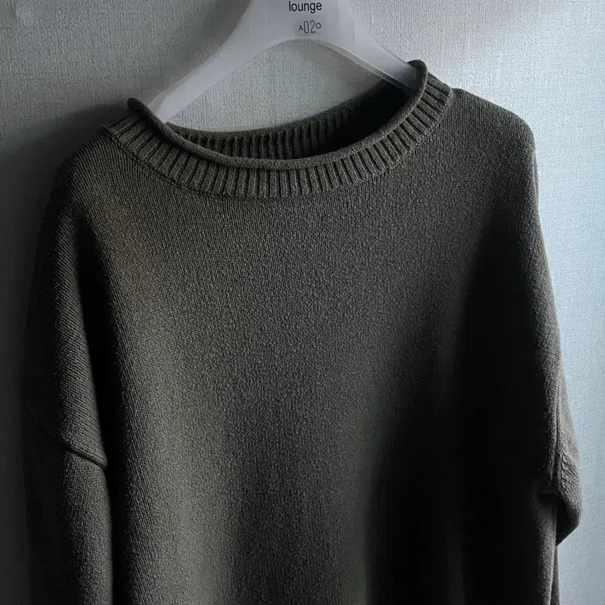 [BUNJANG] Margaret Howell MHL Cotton Roll Neck Knit Sweater / MHL 마가렛호웰 롤넥 코튼 니트 L (Olive)