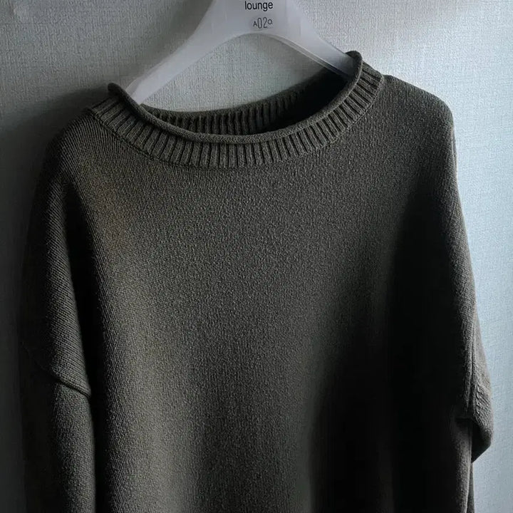 [BUNJANG] Margaret Howell MHL Cotton Roll Neck Knit Sweater / MHL 마가렛호웰 롤넥 코튼 니트 L (Olive)