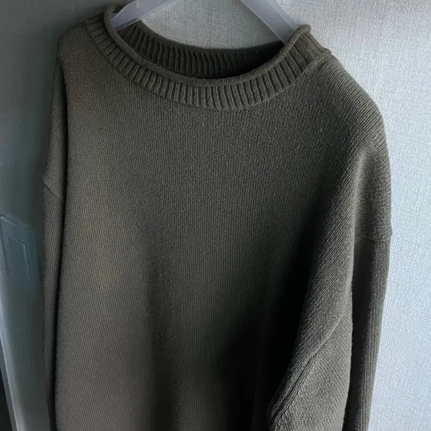 [BUNJANG] Margaret Howell MHL Cotton Roll Neck Knit Sweater / MHL 마가렛호웰 롤넥 코튼 니트 L (Olive)