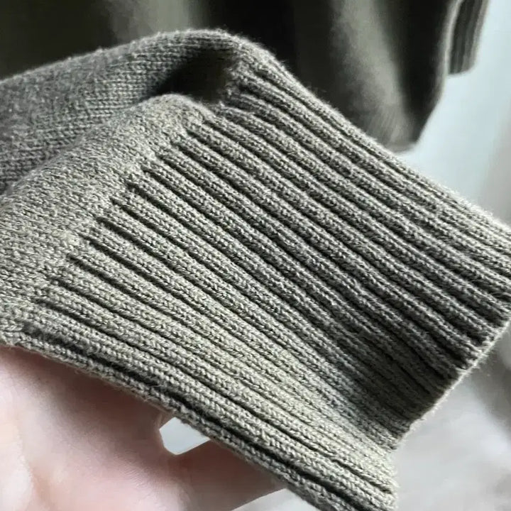[BUNJANG] Margaret Howell MHL Cotton Roll Neck Knit Sweater / MHL 마가렛호웰 롤넥 코튼 니트 L (Olive)