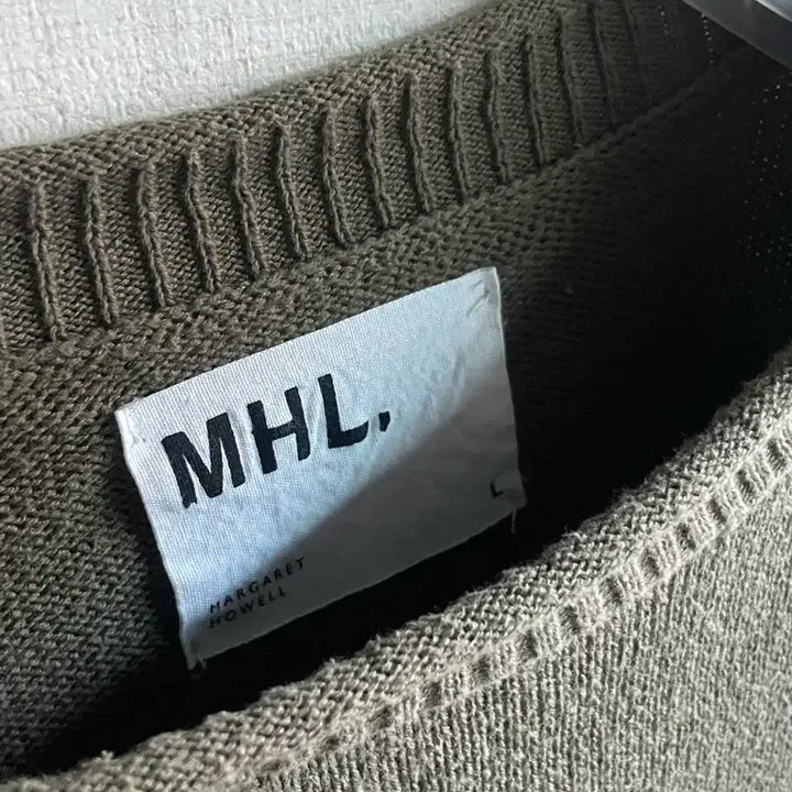 [BUNJANG] Margaret Howell MHL Cotton Roll Neck Knit Sweater / MHL 마가렛호웰 롤넥 코튼 니트 L (Olive)