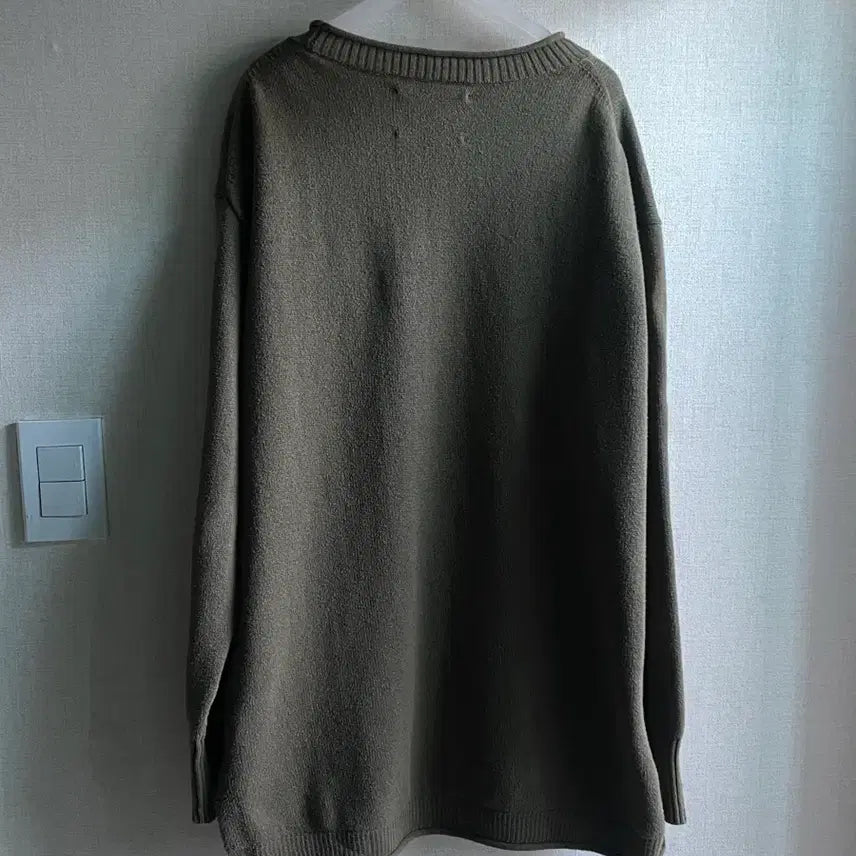 [BUNJANG] Margaret Howell MHL Cotton Roll Neck Knit Sweater / MHL 마가렛호웰 롤넥 코튼 니트 L (Olive)