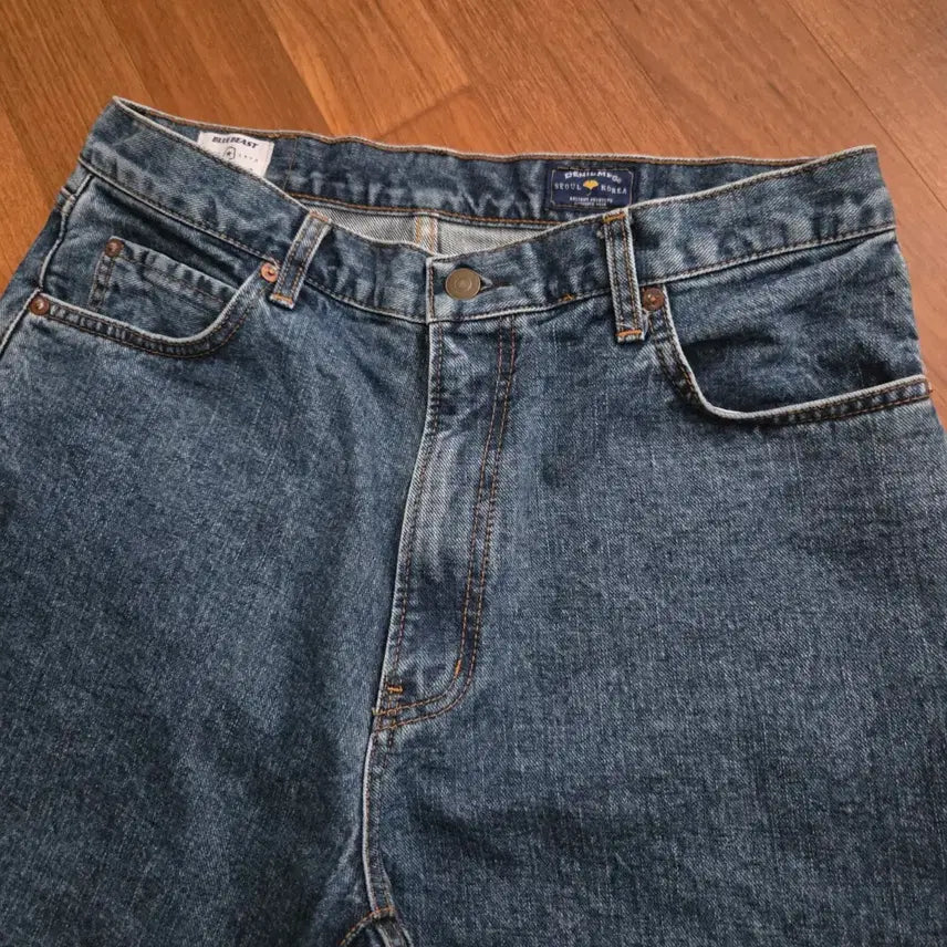 [BUNJANG] Demil LOT 026 Hollywood Slim Denim Jeans / 데밀 LOT 026 헐리우드 슬림 데님 미드 인디고 34사이즈
