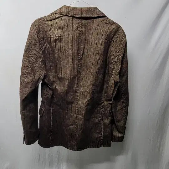 [BUNJANG] Name&amp;Second Brown Striped Jacket (M) / Name&amp;Second 브라운 스트라이프 자켓 m