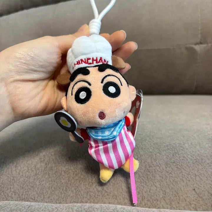 [BUNJANG] Crayon Shin-chan Fry Cook Keyring / 짱구 정품 후라이 요리사 키링