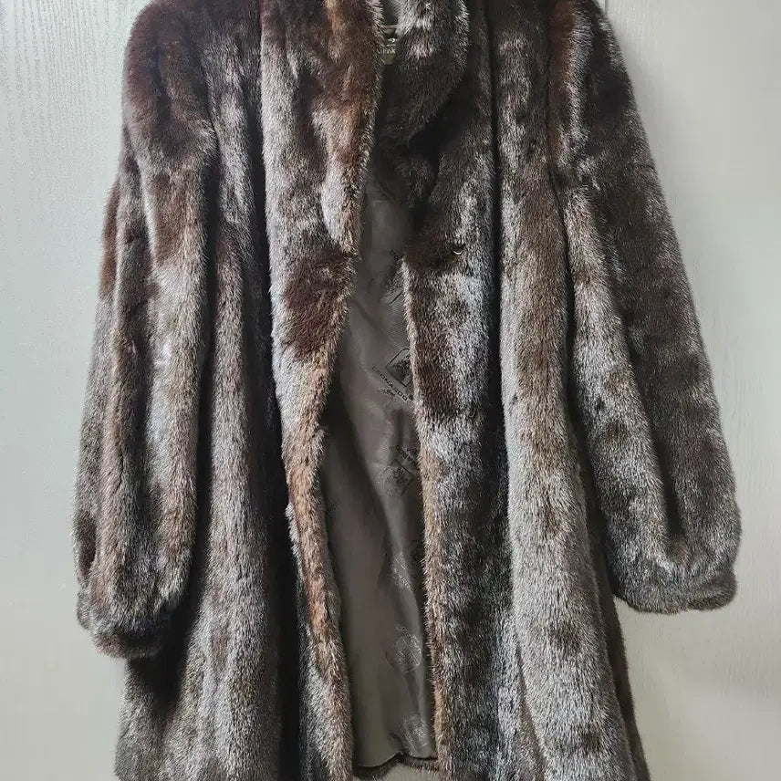 [BUNJANG] Saga Mink Brown Coat / 사가밍크 코트