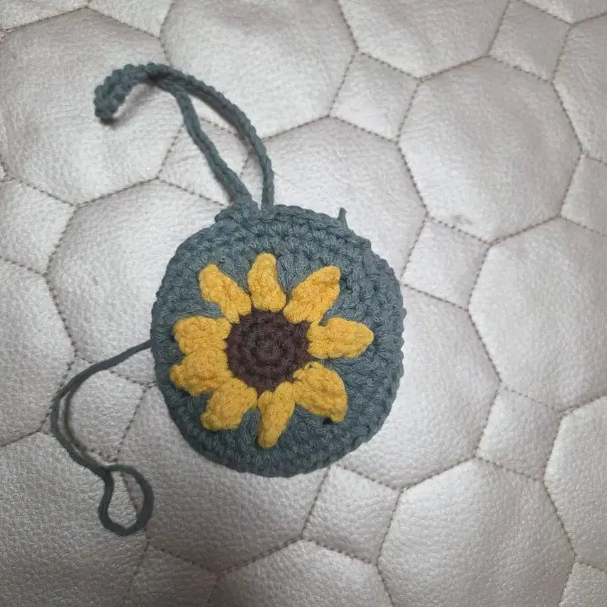 [BUNJANG] Handmade Knitted Tumbler Bag with Keyring / 뜨개  텀블러백 ( 키링겸용)