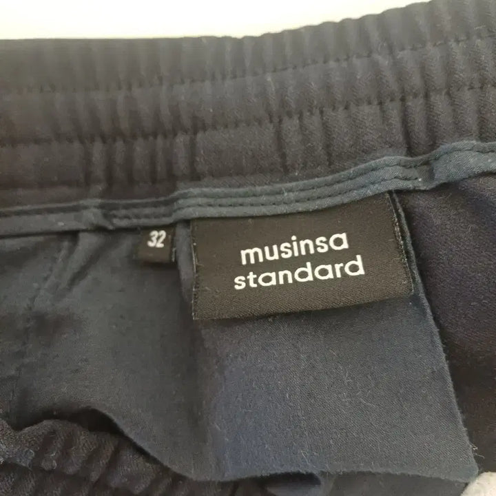[BUNJANG] Musinsa Standard Wide Banding Slacks (Dark Navy, Size 32) / 무신사 스탠다드 와이드 밴딩 슬랙스 (32사이즈/다크네이비)