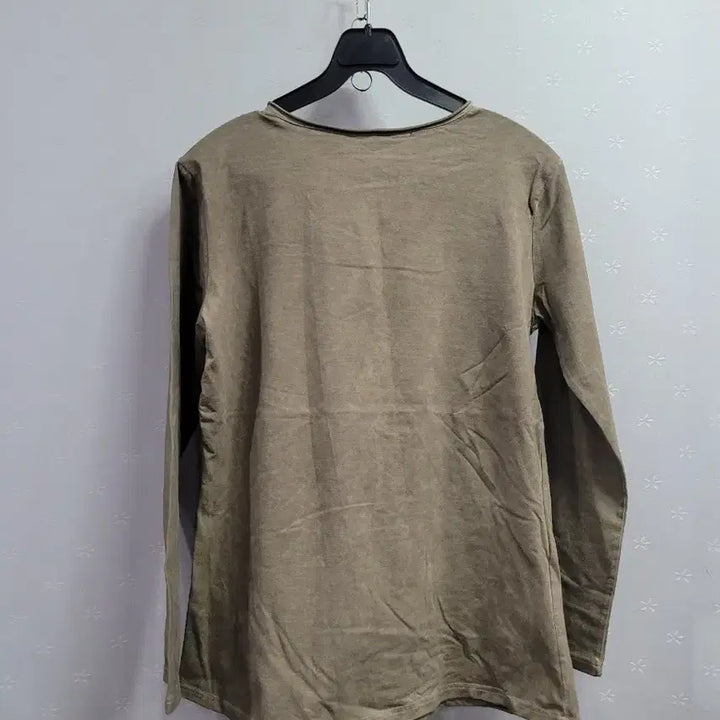 [BUNJANG] Vintage Khaki Embroidered Top and Pants Set / 빈티지 카키색 상하의 세트 (자수 디테일)