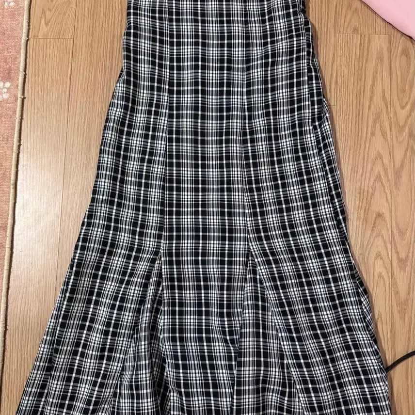 [BUNJANG] GRL Vintage Check Mermaid Long Skirt / 일본빈티지 체크 머메이드 롱스커트