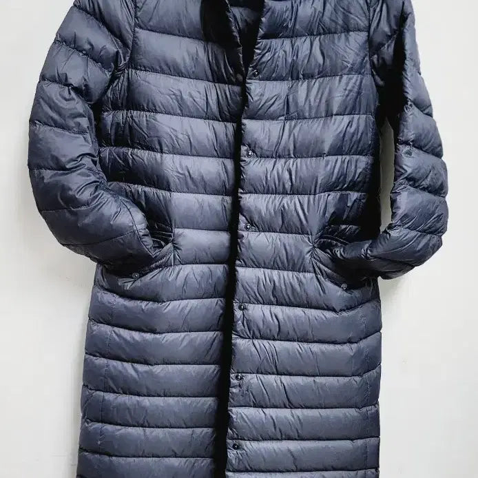 [BUNJANG] Giordano Lightweight Long Down Coat XS / 지오다노 오리깃털&amp;솜털 경량 롱패딩 코트 XS