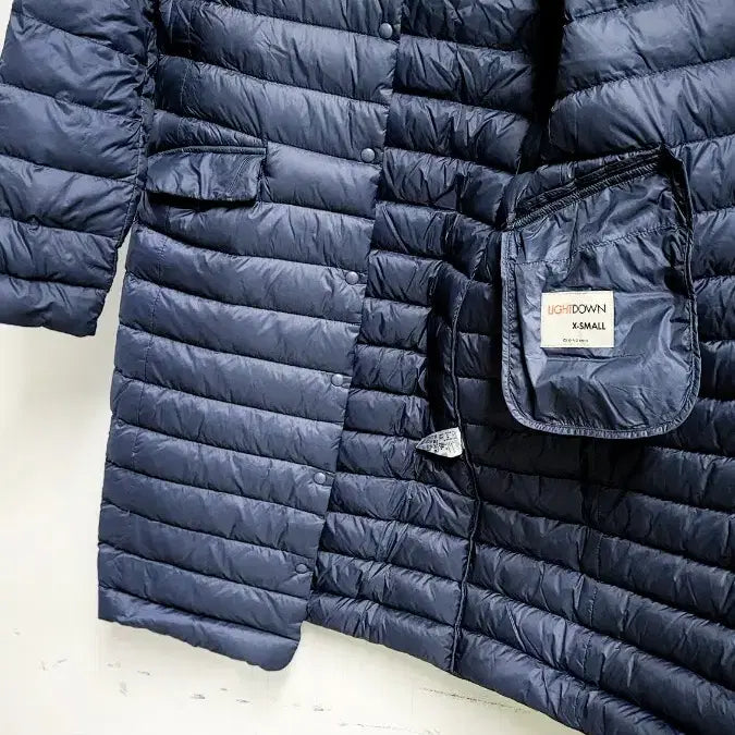 [BUNJANG] Giordano Lightweight Long Down Coat XS / 지오다노 오리깃털&amp;솜털 경량 롱패딩 코트 XS