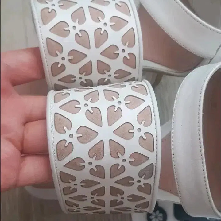 [BUNJANG] Alexander McQueen White Sandal Heels / 알렉산더맥퀸 화이트 샌들힐